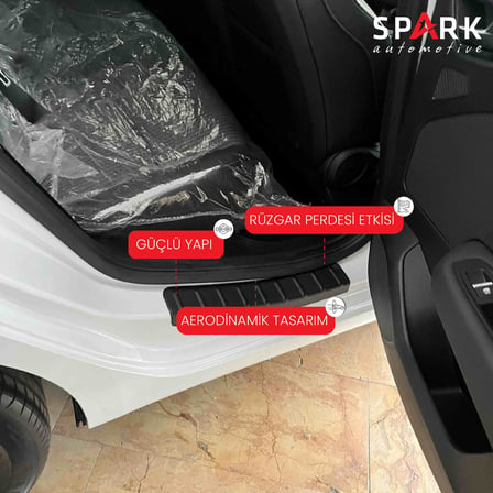 Renault Clio 5 2020- Yılı ve Sonrası Uyumlu Kapı Eşiği 4 Parça