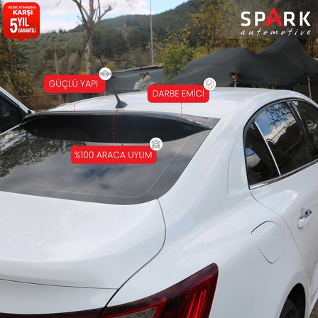 Renault Megane 4 2016- Yılı ve Sonrası Uyumlu Arka Cam Spoyler