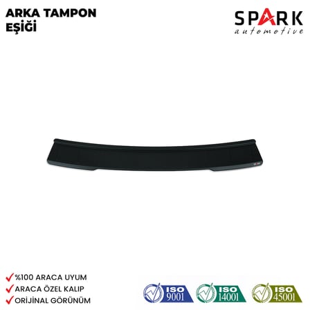 Volkswagen Golf 7 2013-2021 Yıl Aralığı Uyumlu Arka Tampon Eşiği Mat