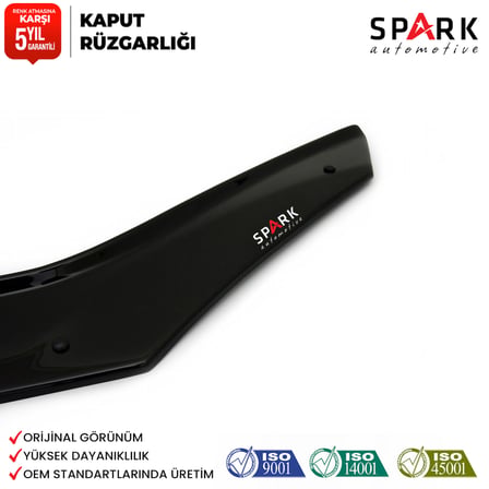 Dacia Sandero 2009-2012 Yıl Aralığı Uyumlu Kaput Rüzgarlığı 3mm