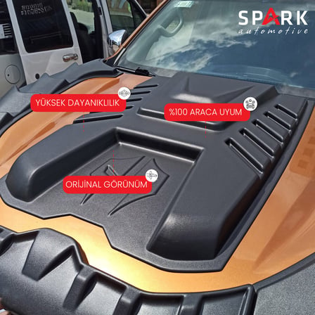 Nissan Navara 2016-2021 Yıl Aralığı Uyumlu Ön Kaput Scoop