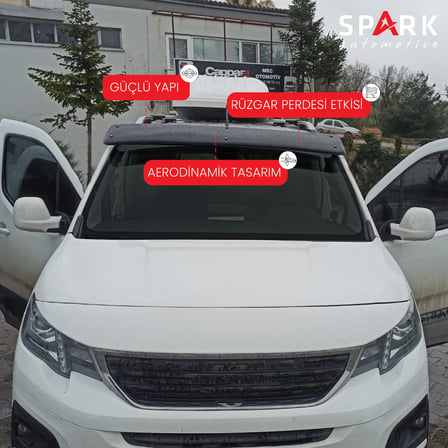Peugeot Rifter 2019- Yılı ve Sonrası Uyumlu Ön Cam Güneşliği