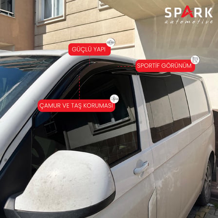 Volkswagen T7 2022- Yılı ve Sonrası Uyumlu Cam Rüzgarlığı 4 Parça