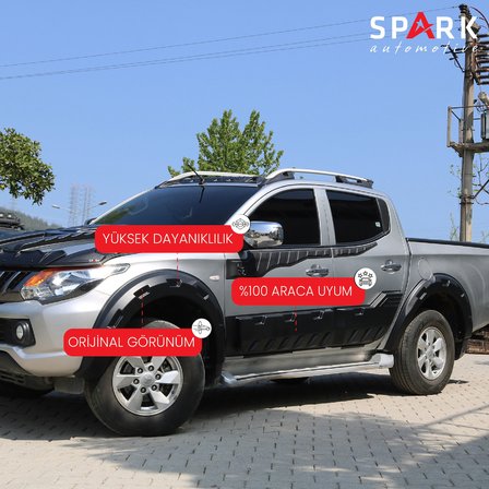 Mitsubishi L200 2015-2019 Yıl Aralığı Uyumlu Çamurluk Dodik 4 Parça