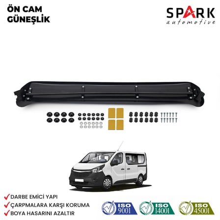 Opel Vivaro 2014-2018 Yıl Aralığı Uyumlu Ön Cam Güneşliği
