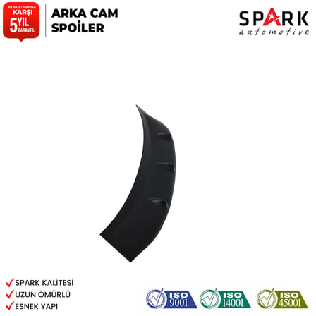 Toyata Corolla 2008-2013 Yıl Aralığı Uyumlu Arka Cam Spoyler