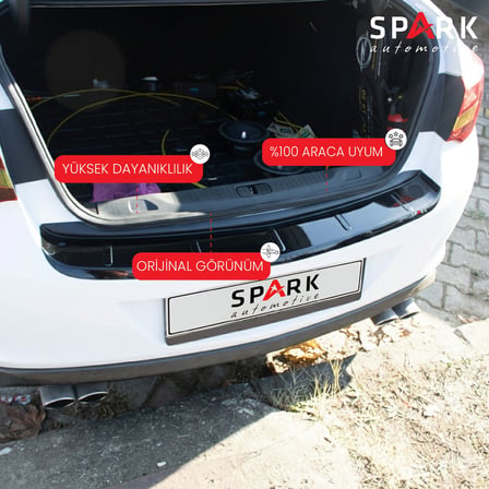 Opel Astra J Sedan 2012-2018 Yıl Aralığı Uyumlu Arka Tampon Eşiği Parlak 