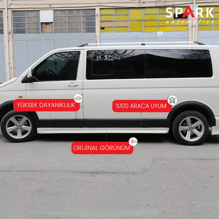 Volkswagen Transporter T5 2009-2014 Yıl Aralığı Uyumlu Kısa Şase Sağ Sürgü Dodik Seti 11 Parça