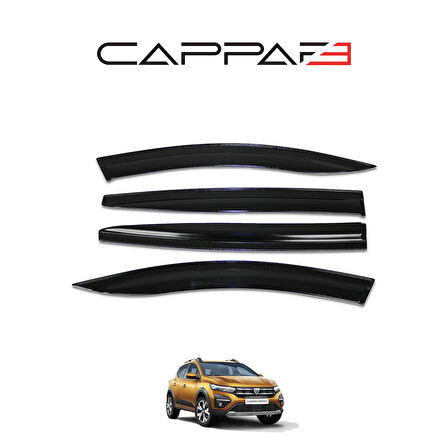 Dacia Sandero 2021- Yılı ve Sonrası Uyumlu Cam Rüzgarlığı 4 Parça  