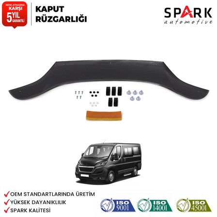 Peugeot Boxer 2014 Yılı Ve Sonrası Uyumlu Ön Kaput Rüzgarlık 3mm