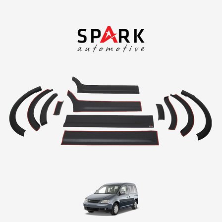 Volkswagen Caddy 2004-2010 Yıl Aralığı Uyumlu Kısa Şase Sol Sürgü Dodik Seti 12 Parça