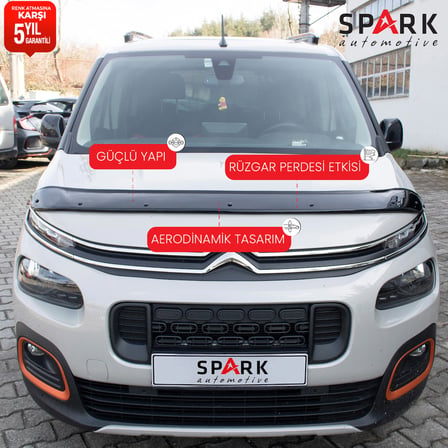 Citroen Berlingo 2019- Yılı ve Sonrası Uyumlu Kaput Rüzgarlığı 3mm
