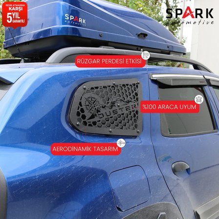 Dacia Duster 2018-2024 Yıl Aralığı Uyumlu Metal Kelebek Cam 2 Parça
