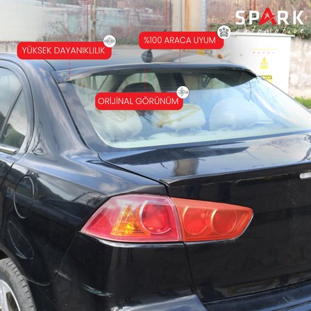 Mitsubishi Lancer 2007-2017 Yıl Aralığı Uyumlu Arka Cam Üstü Spoyler