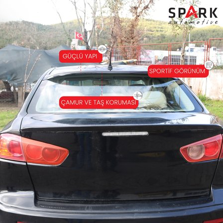 Mitsubishi Lancer 2007-2017 Yıl Aralığı Uyumlu Arka Cam Üstü Spoyler