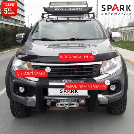 Fiat Fullback 2016- Yılı ve Sonrası Uyumlu Kaput Rüzgarlığı 4mm