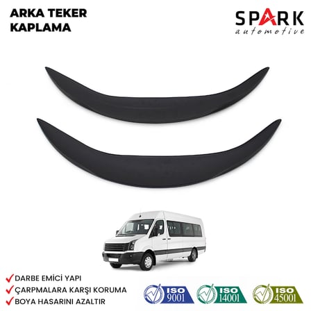 Volkswagen Crafter 2012-2017 Yıl Aralığı Uyumlu Arka Teker Kaplama 2 Parça