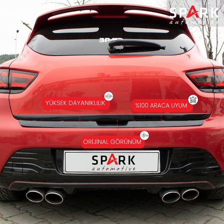 Renault Clio 4 2012-2020 Yıl Aralığı Uyumlu Arka Tampon Eşiği Mat