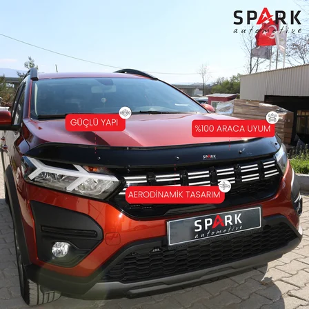 Dacia Jogger 2022- Yılı ve Sonrası Uyumlu Kaput Rüzgarlığı 4mm
