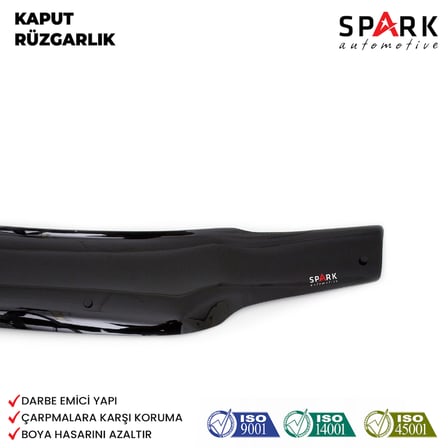 Volkswagen Touran 2003-2006 Yıl Aralığı Uyumlu Kaput Rüzgarlığı 3mm