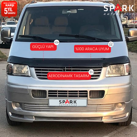 Volkswagen Transporter T5 2003-2009 Yıl Aralığı Uyumlu Kaput Rüzgarlığı 4mm