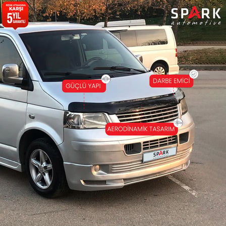 Volkswagen Transporter T5 2003-2009 Yıl Aralığı Uyumlu Kaput Rüzgarlığı 4mm