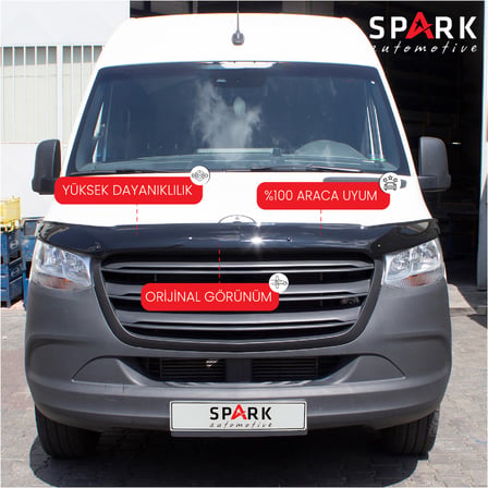 Mercedes Sprinter 2018- Yılı ve Sonrası Uyumlu Kaput Rüzgarlığı 3mm