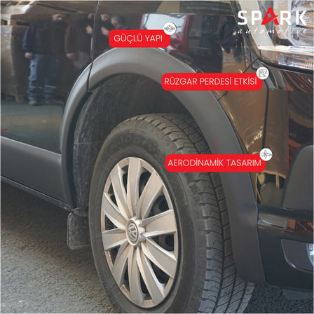 Volkswagen Transporter T6.1 2020-2022 Yıl Aralığı Uyumlu Uzun Şase Sağ Sürgü Dodik Seti 11 Parça