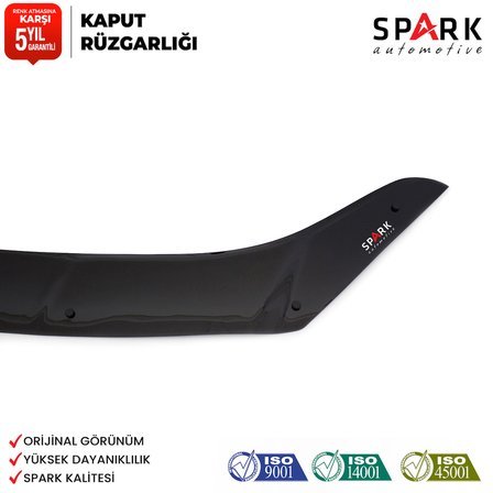 Ford Courier 2018-2023 Yıl Aralığı Uyumlu Kaput Rüzgarlığı 3mm