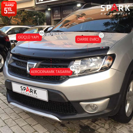 Dacia Sandero 2012-2020 Yıl Aralığı Uyumlu Kaput Rüzgarlığı 4mm