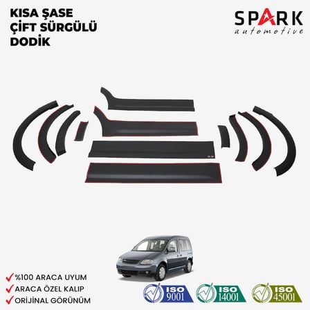 Volkswagen Caddy 2004-2010 Yıl Aralığı Uyumlu Kısa Şase Çift Sürgü Dodik Seti 12 Parça