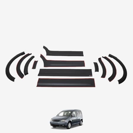 Volkswagen Caddy 2004-2010 Yıl Aralığı Uyumlu Kısa Şase Çift Sürgü Dodik Seti 12 Parça