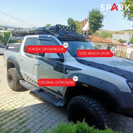 Volkswagen Amarok 2010-2022 Yıl Aralığı Uyumlu Yarasa Kapı Kaplama 6 Parça