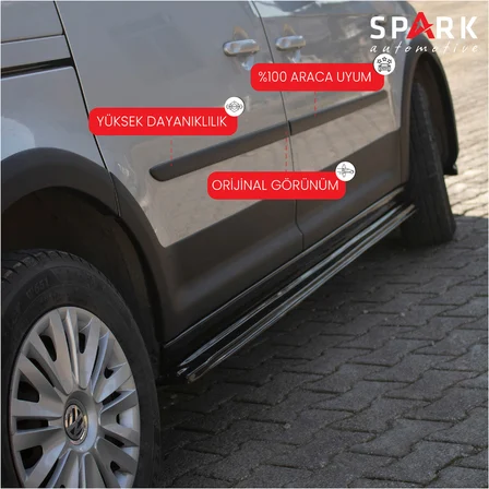 Volkswagen Caddy 2015-2020 Yıl Aralığı Uyumlu Yan Marşpiyel 2 Parça