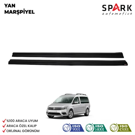 Volkswagen Caddy 2015-2020 Yıl Aralığı Uyumlu Yan Marşpiyel 2 Parça