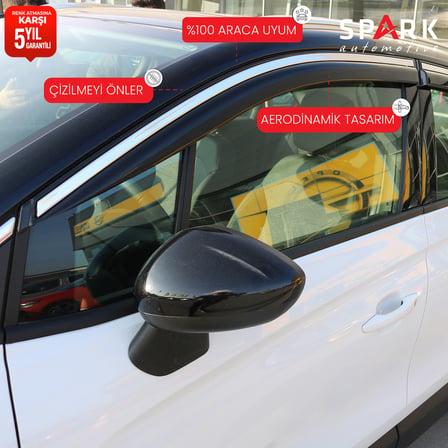 Opel Crossland 2021 Yılı Ve Üzeri Yan Cam Rüzgarlık 4 Prç.