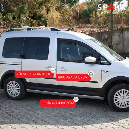 Volkswagen Caddy 2015-2020 Yıl Aralığı Uyumlu Kısa Şase Çift Sürgü Dodik Seti 12 Parça