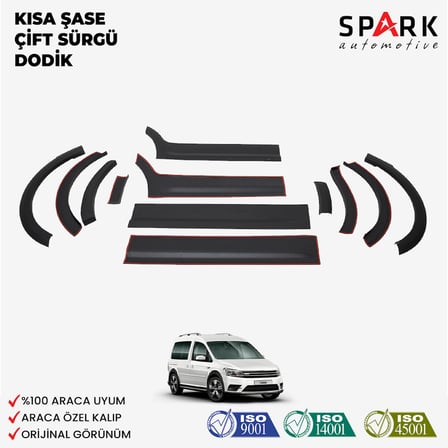 Volkswagen Caddy 2015-2020 Yıl Aralığı Uyumlu Kısa Şase Çift Sürgü Dodik Seti 12 Parça