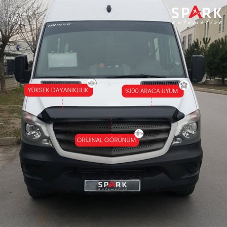Mercedes Sprinter 2014-2017 Yıl Aralığı Uyumlu Kaput Rüzgarlığı 3mm