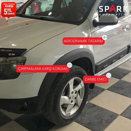 Dacia Duster 2010-2017 Yıl Aralığı Uyumlu 8 Parça Çamurluk Dodik