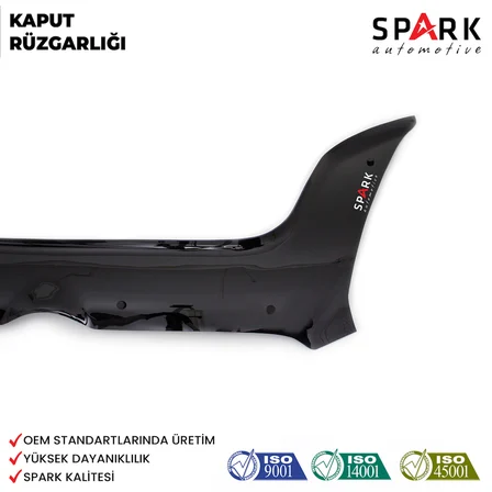 Fiat Doblo 2010-2015 Yıl Aralığı Uyumlu Kaput Rüzgarlığı 4mm