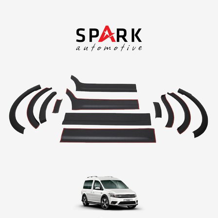 Volkswagen Caddy 2015-2020 Yıl Aralığı Uyumlu Uzun Şase Sol Sürgü Dodik Seti 12 Parça