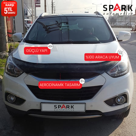  Hyundai IX 35 2010-2015 Yıl Arası Kaput Rüzgarlık 3mm