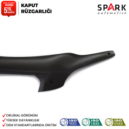 Chevrolet Captiva 2006-2012 Yıl Aralığı Uyumlu Kaput Rüzgarlığı 3mm