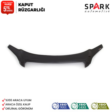 Chevrolet Captiva 2006-2012 Yıl Aralığı Uyumlu Kaput Rüzgarlığı 3mm
