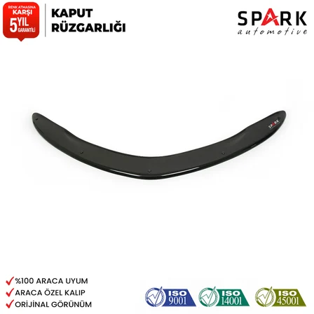 Toyata Corolla 2013-2018 Yıl Aralığı Uyumlu Kaput Rüzgarlığı 4mm