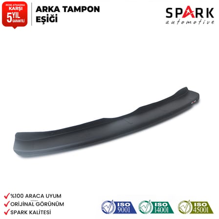 Dacia Lodgy 2013- Yılı ve Sonrası Uyumlu Arka Tampon Eşiği Mat