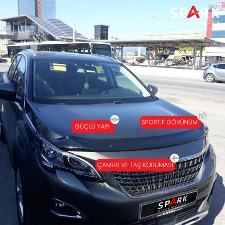 Peugeot 3008 2017 Yılı Ve Sonrası Ön Kaput Rüzgarlık 3mm