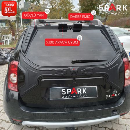 Dacia Duster 2010-2017 Yıl Aralığı Uyumlu Arka Cam Spoyler 3 Parça