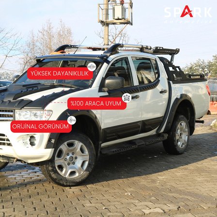 Mitsubishi L200 2007-2015 Yıl Aralığı Uyumlu Yarasa Kapı Kaplama 4 Parça